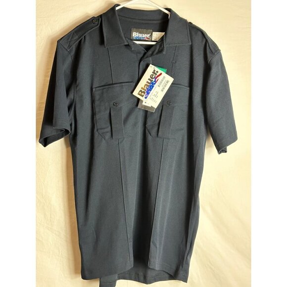 NWT Blauer Black Short Sleeve Uniform Size Regular SS - Picture 1 of 4